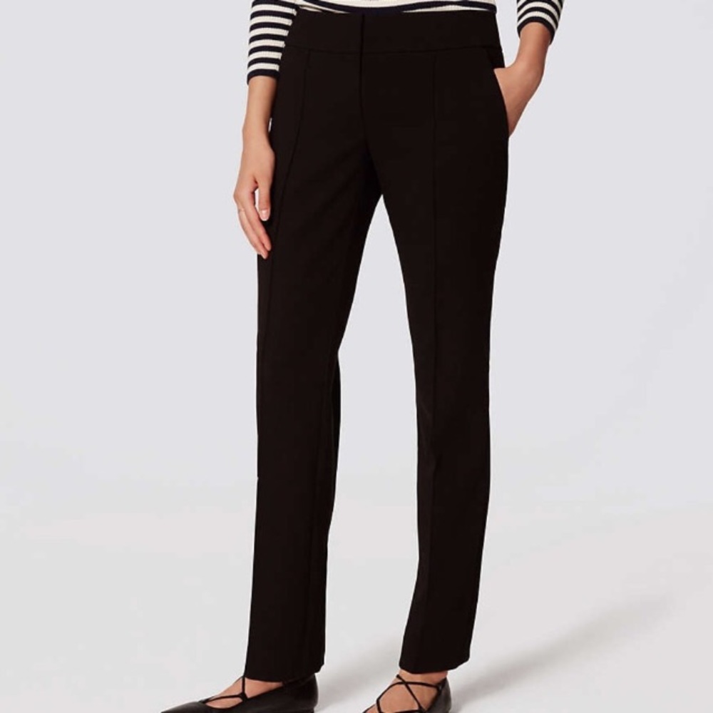 LOFT black size 4 Julie Straight fit dress pants